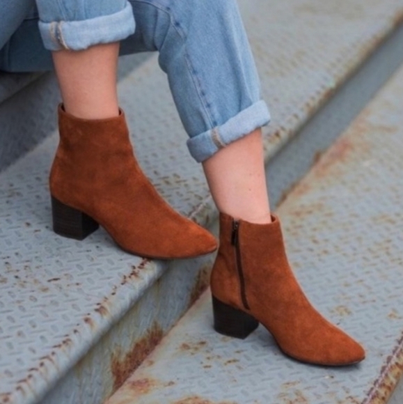 NEW Thursday Boot Company Paloma Spice  Everyday Suede Heels shoes boots7.5 - Picture 1 of 11